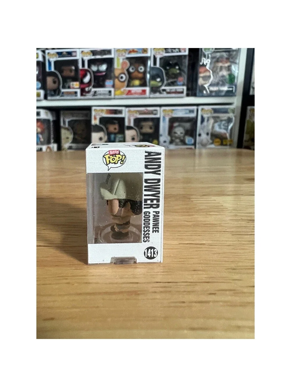 RARE CHASE BITTY Pawnee Ranger Andy Dwyer Parks Rec 1-Inch Funko Pop #1413 Show
